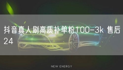 抖音真人刷高质补单粉100-3k 售后24