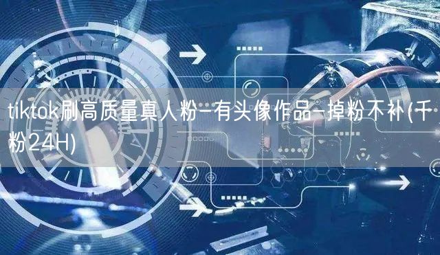 tiktok刷高质量真人粉-有头像作品-掉粉不补(千粉24H)